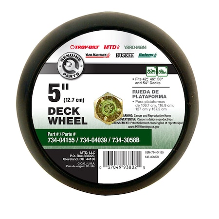 Mtd Wheels-Deluxe 5 OEM-734-04155